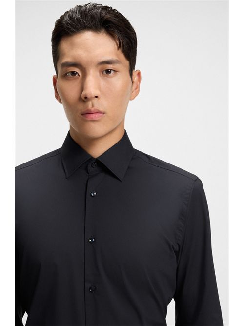 Camicia slim fit in popeline di cotone elasticizzato facile da stirare BOSS | H-HANK-KENT-C1-214/404-50469345